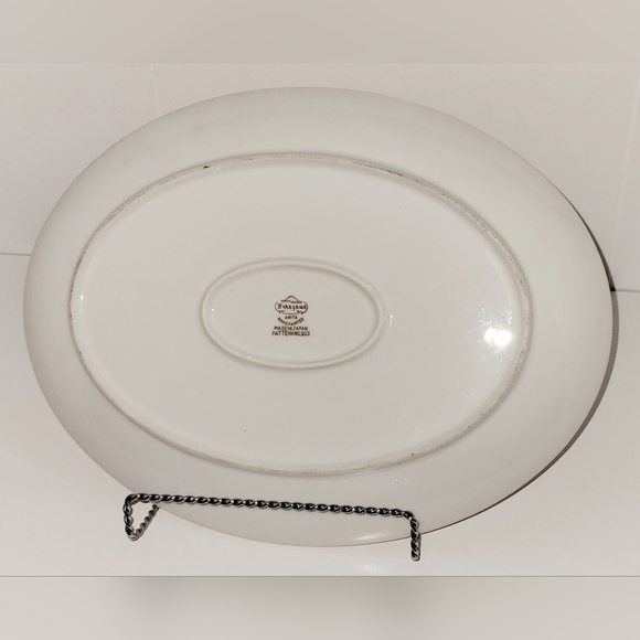 12" Fukagawa Oval Serve Platter Tray Arita 903 Vintage Japanese China Serve Dish - Picture 3 of 3